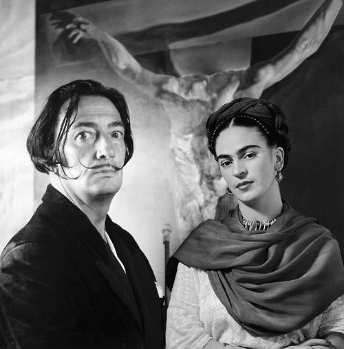 Salvador Dali and Frida Kahlo